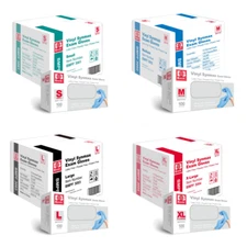1000Pcs Blue 4mil Medical Synmax Vinyl Exam Gloves,Latex-Free & Power-Free