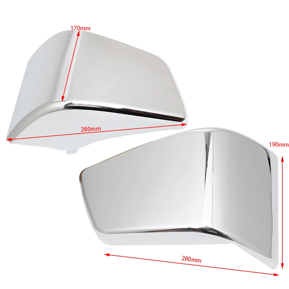 ABS Chrome Battery Side Fairing Covers For Honda Shadow ACE 750 VT750 1997-2003 Foto 2 de 4