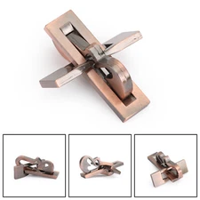 Vintage Alloy Puzzle Box Metal Lock Toys IQ Mind Brain Teaser Game Plane Lock B9
