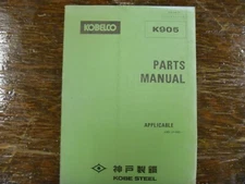 Kobelco K905 Hydraulic Crawler Excavator Factory Parts Catalog Manual Book xz