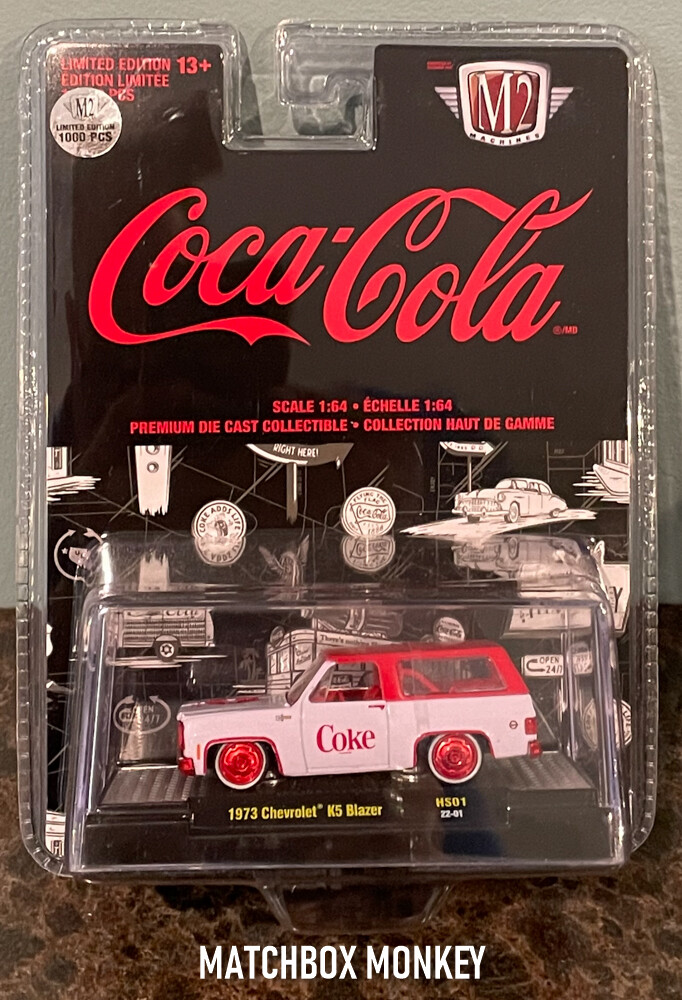 Coca Cola Coke 1973 Chevy K5 Blazer M2 Machines Hobby HS01 Coca Cola Coke 1973 Chevy K5 Blazer M2 Machines Hobby HS01