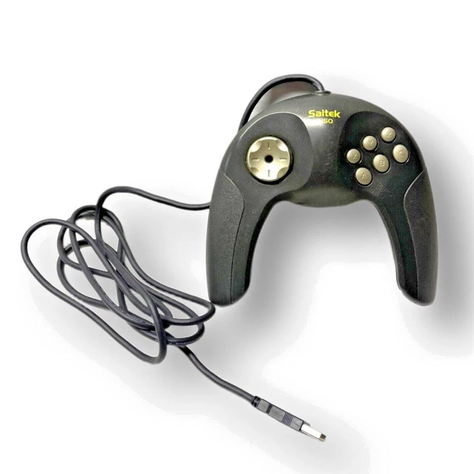 SAITEK P150 USB Action Pad J31 Gamepad PC/Mac Controlador Original Vintage - Imagem 3 de 4