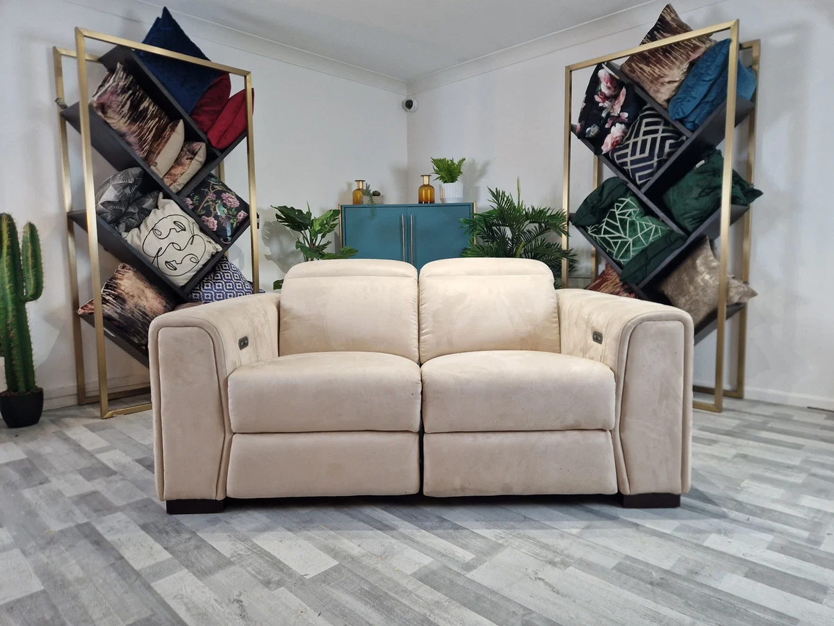 Mason 2 Fabric Power Reclining Sofa Tara Mink eBay