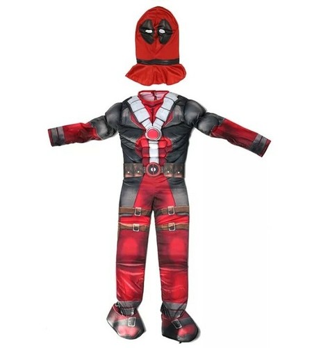 Costume Deadpool Xmen musclé Deguisement Enfant 3 tailles dispinible - Photo 3/6