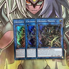 CYHO-EN042 x3 Crusadia Magius Super Rare Excellent Condition Yugioh