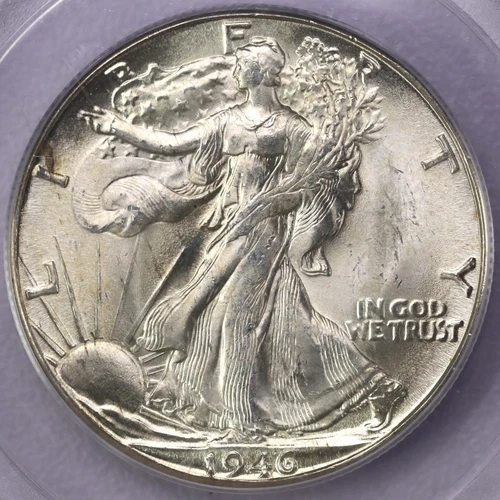 1946-D 50c Walking Liberty Half Dollar - PCGS MS 65 OGH 2.2