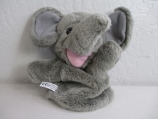 Happy elephant trunk up lucky hand puppet interactive play plush toy