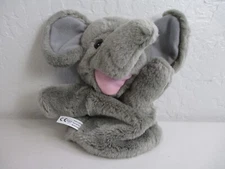 Happy elephant trunk up lucky hand puppet interactive play plush toy 