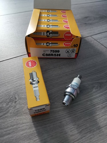 10 x Genuine NGK CMR5H Spark Plugs Stock No. 7599 For Chainsaws/Lawnmowers/etc