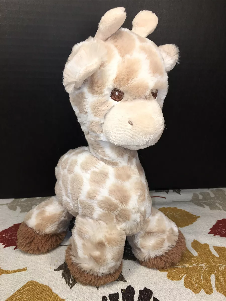 VGUC 10 Aurora Baby Giraffe Plush White Brown Stuffed Animal Rattle Ebba