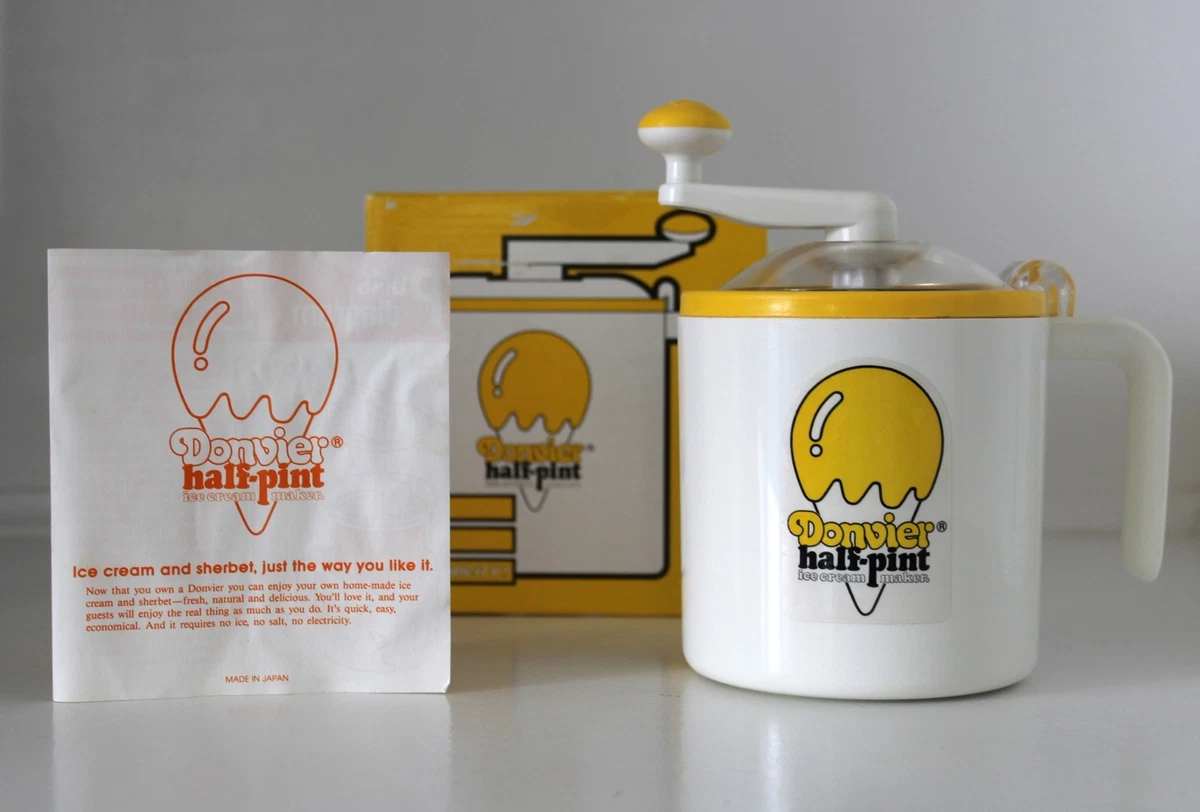 Donvier half pint ice cream maker sales