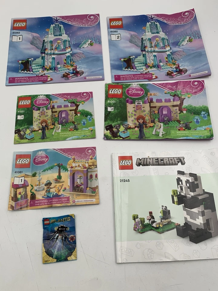 Lego Manuales de Instrucciones/Montaje Lote de 70+ Manuales Surtidos Sin Ladrillos Solo Foto 3 de 4