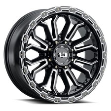 Vision 405 Korupt 20x9 8x170 12 Black Milled Wheels4 125.2 20 Inch Rims