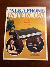 Talk-A-Phone Intercom Vintage Advertising Brochure Booklet