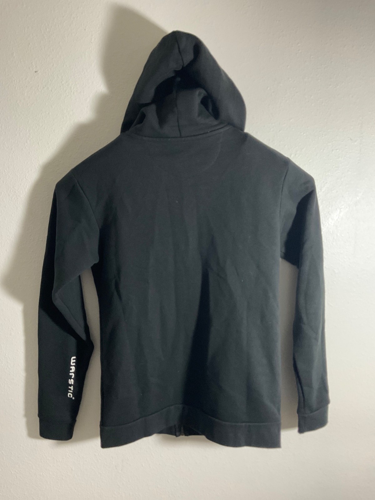 Next Level Unisex Black Hoodie W/ Gold "Battle" Design Full Zip Cotton/Poly Blen image 3