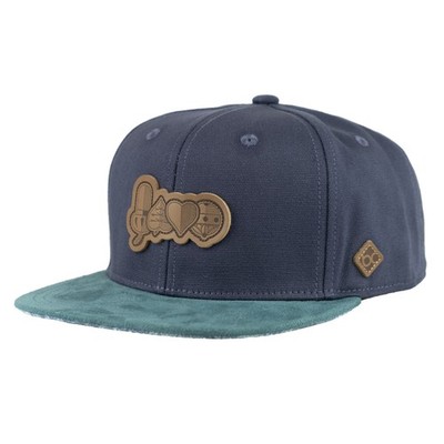 Bavarian Caps Cap Schafkopf dunkelgrau Snapback one size Basecap Lederpatch Neu