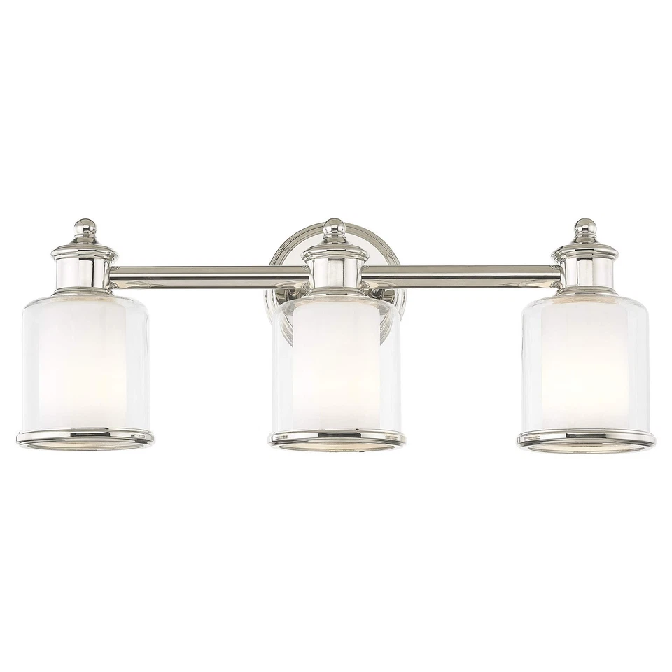 Iluminación 40213-35 Colección Middlebush Luz de tocador de baño de 3 luces con... Foto 3 de 4