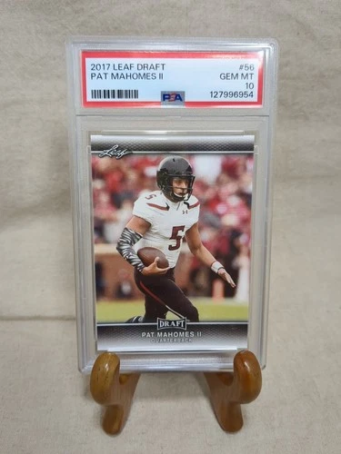 2017 LEAF DRAFT #56 PATRICK MAHOMES II ROOKIE RC PSA 10