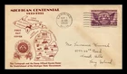 US COVER MICHIGAN CENTENNIAL FIRST DAY ISSUE SCOTT 775