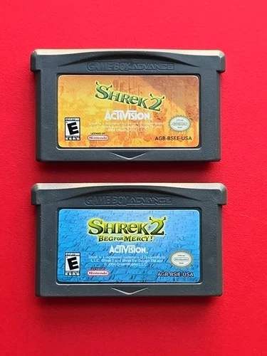 Game Boy Advance Shrek 2 Beg For Mercy! Nintendo GBA Lot 2 Games Tested Fiona