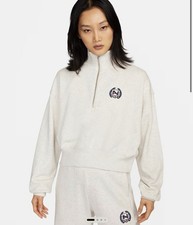 Nike Sportswear Women's Oversized 1/2-Zip Crop Fleece Sweatshirt / Small