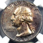 1953 Washington Quarter - NGC MS66  - Original Mint Set Toning - Premium GEM!