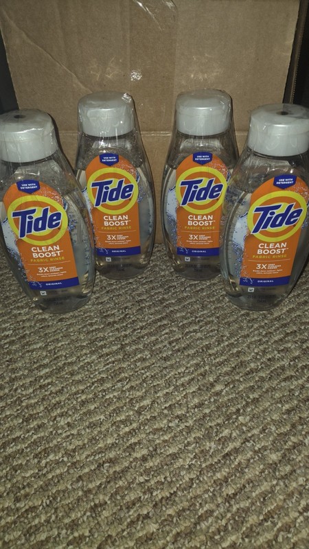 Tide Clean Boost Fabric Rinse Original Removes Stains 25.5 fl oz 4 Pack