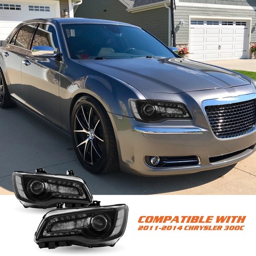 Faro halógeno negro ámbar de repuesto lado derecho y derecho para Chrysler 300 2011-2014 - Imagen 11 de 16