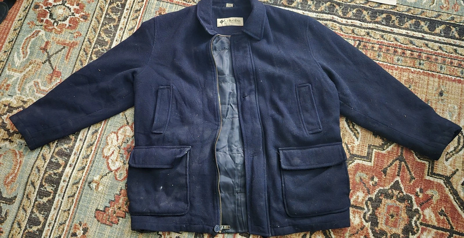 Columbia Wool Blend Field Coat Jacket Navy Mens Large Insulated
Opens in a new window or tab
