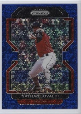 2022 Panini Prizm Blue Donut Circle Prizm /199 Nathan Eovaldi #45 rs2