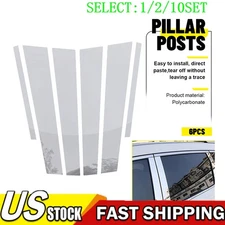 FOR 2008-2012 Honda Accord 4dr 6PCS PC Chrome Pillar Post Covers Trims 1~10X