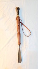 Brass Shoe Horn 23" Long Handle Handmade Antique Style Dressing Aid