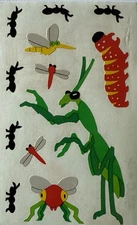 BUG FRIENDS Stickers(12pc) Mrs.Grossman's…Ants…Grasshopper…Insect…Card Making…