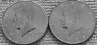 2 - 1995 Kennedy half dollar coins 1 P + 1 D