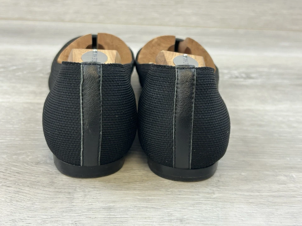 Corso Como Womens Ballet Flat 9.5 Black Pointed Toe Casual Comfort Slip-On Shoes - Image 4 of 4