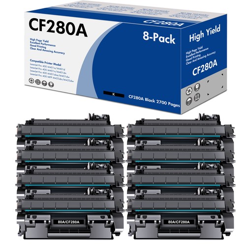 Toner CF280A 80A do HP LaserJet Pro 400 M401n M401d M401dn MFP M425dn partia - Zdjęcie 15 z 16
