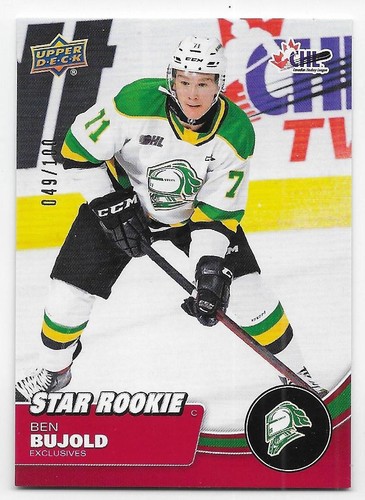 21/22 UPPER DECK CHL EXCLUSIVES PARALLEL Hockey /100 (#1-450) U-Pick From List - Picture 24 of 25