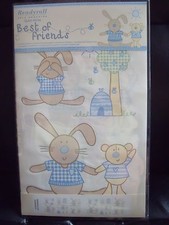 BNIP Stickarounds - Nursery Decoration  - Best of Friends (blue) 26 stickers