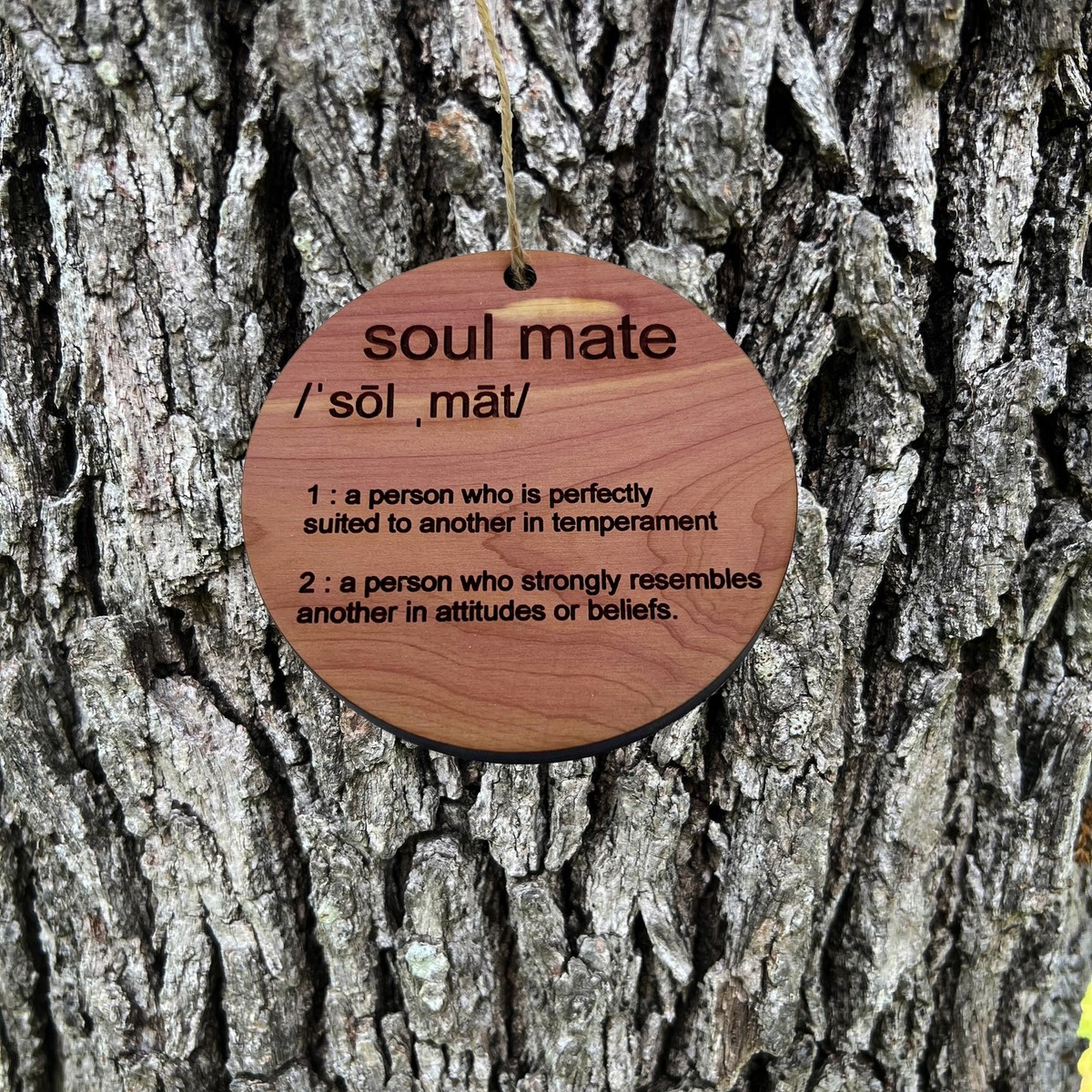 Soulmate - Cedar Ornament Soulmate - Cedar Ornament