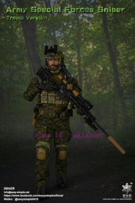 1 6 Scale ES 26042R Army Special Forces Sniper Tropic Ver