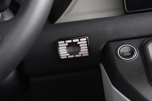For Defender 110 2020-2022 Black Titanium Central Control Microphone Cover Trim - Picture 2 of 13