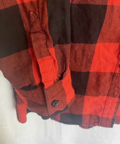 Old Navy Hemd Damen XXL Flanell rot schwarz Büffel kariert kariert langarm - Bild 2 von 9