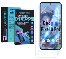 3x Fits Google Pixel 8 Pro TEMPERED GLASS Clear Screen LCD Protector Guard Cover
