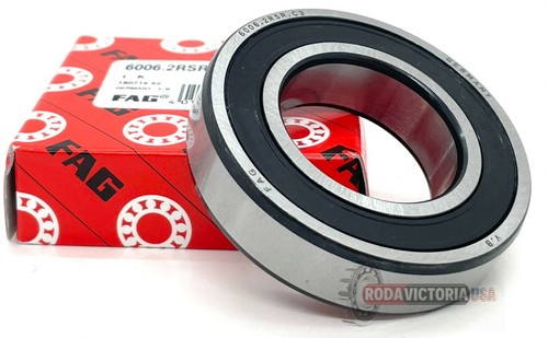 Roulement à Billes 6006-2RS C3 EMQ Premium - Dimensions 30x55x13 Mm, Joint Caoutchouc, Acier Chromé