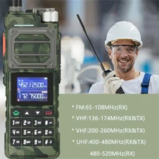 Baofeng UV-25 Walkie Talkie Handheld  Type-C Tri-Band Two Way Radio + Cable