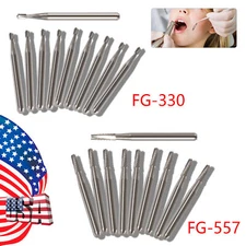 10-100pcs Dental Tungsten Carbide Tungsten Steel Burs fits High Speed Handpiece