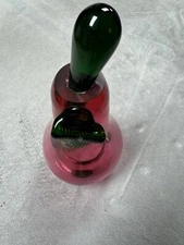 Vintage Glass Light Burgundy Bee/Fly/Wasp Trap Catcher very Ornate 11" Tall