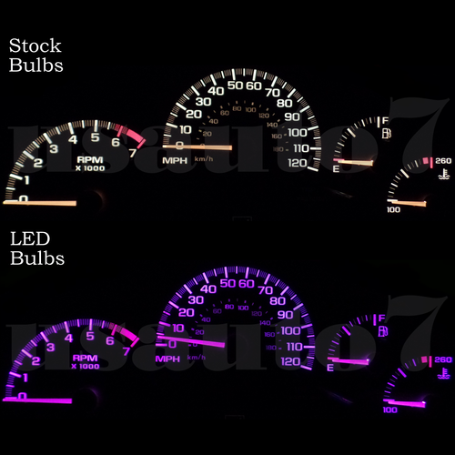 Dash Instrument Cluster Gauges PINK LED LIGHT KIT Fit 9703 Chevy
