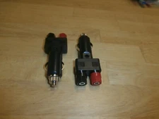 LOT/1 PHILMORE 48-521B CIGARETTE LIGHTER PLUG TO 2 BINDING POST ADAPTER 12V 10A