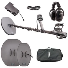 Garrett Axiom Metal Detector with 13"x11" DD Coil, 11"x7" Mono Coil and MS-3 HP